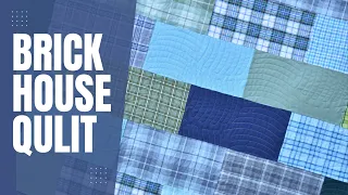 How to Make The Brick House Quilt - SUPER FAST EASY fat quarter quilt Perfect for Beginners