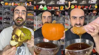 Spooky Halloween Food ASMR Mukbang Compilation 💀🎃👻