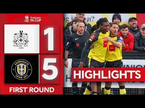 Download MP3 Marine 1-5 Harrogate Town | First Round | Emirates FA Cup 2023-24