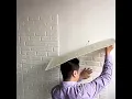 WALLSNMORE 3D White Brick Wallpaper Self Adhesive for Bedroom Living room Kitchen