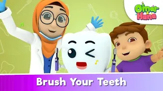 Brush Your Teeth 🪥🦷😬 | Islamic Series & Songs For Kids | Omar & Hana English