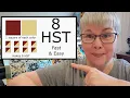 Half Square Triangle Quilting Blocks Made EASY and FAST - 8 Different Sizes