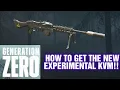 GENERATION ZERO HOW TO GET THE EXPERIMENTAL KVM 59