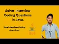 Java Interview Coding Questions coding round questions for freshers Swap Two Numbers using