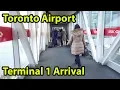 Toronto Airport Terminal 1 Arrival Tour YYZ -
