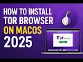 Stay Private on MacOS Install Tor Browser 2025