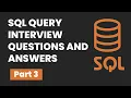 Part 3 SQL Query Interview Questions Answers How to find 1st 2nd Nth Highest Salary 3 Ways