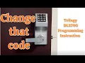 Quick keypad code change