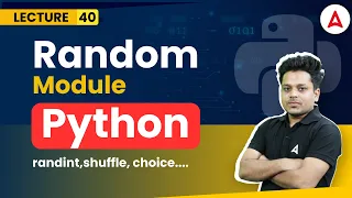 Random module functions Python Programming Full Course Coding Adda247