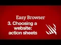 Choosing a website UIAlertController action sheets Easy Browser part 3