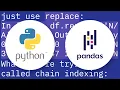 How to set a cell to NaN in a pandas dataframe