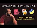 Unlock Any PDF with Python Unlock 6-Digit Bank Statement PDFs