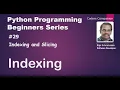 Indexing and Slicing - Indexing