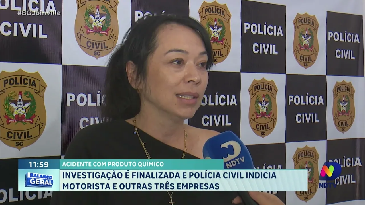 Acidente com produto químico investigação é finalizada e polícia indicia motorista e três empresas