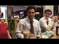 Serious interview at an IHOP in Bangkok