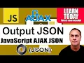 How to Output JSON data into the web page JavaScript code and JSON data for web page content