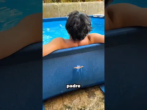 Este Niño Hizo Un Enorme Agujero en Su Piscina Y papa lo Arreglo 😲