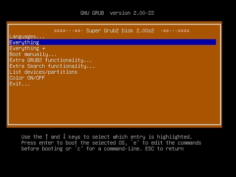 Super Grub2 Disk 2.00s2 Tour