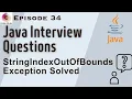 String Index Out Of Bounds exception String Index Out Of Range Stringindexoutofboundsexception