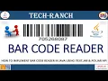 Live Demonstration of Bar Code Reader in Java using iText jar API Practice Project TechRanch