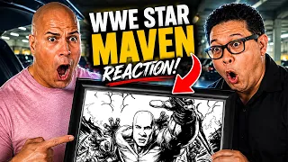 MARVEL ARTIST Surprises former WWE STAR With a 10 HOUR DRAWING!!!