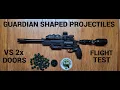 Download Lagu Guardian Shaped Projectiles Penetration Flight Test 53 Joules vs Doors and Wood 2x8