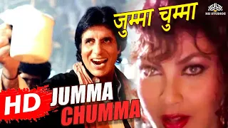 jumma chumma de de kavita krishnamurthy sudesh bhosle hum songs amitabh bachchan kimi katkar