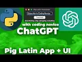 Pig Latin Translator in Python with ChatGPT