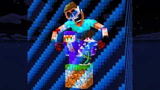 2 YOUTUBERS EM 1 BLOCO DE TERROR COM BARREIRA NO MINECRAFT