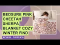 Bedsure Sherpa Fleece Blanket Review Cozy Pink Cheetah Print Throw