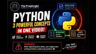 Python Booleans Operators Lists in One Complete Beginner Tutorial Python Course