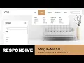 Responsive Mega Menu and Dropdown Menu using only HTML CSS