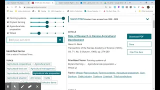 JSTOR Database How to use the Text Analyzer feature