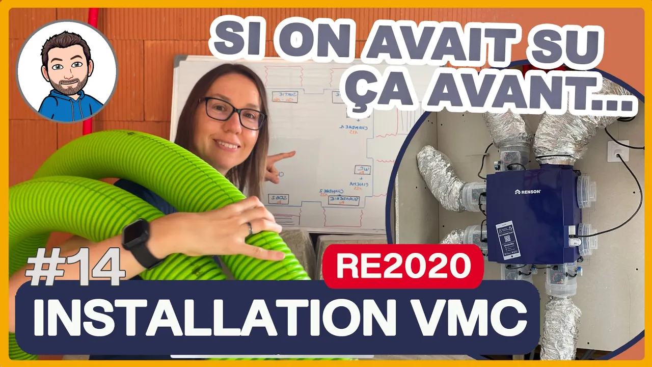 Installer une VMC simple flux en RE2020 (gaines)