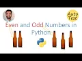 Print and Count Even and Odd Numbers in Range and List