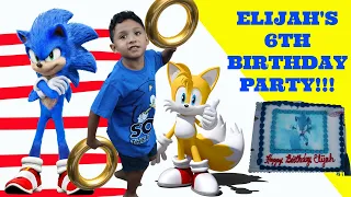 Elijah s 6th Birt ay Party Sonic The Hedgehog Theme