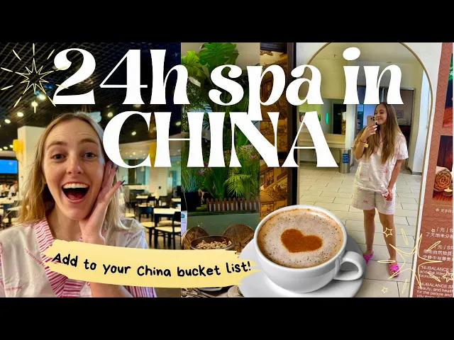 We spent 24 HOURS at a Luxury Spa in CHINA — You NEED to Try This!