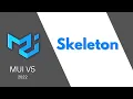 MUI V5 Skeleton Rectangular loading placeholders for React