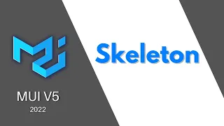 MUI V5 Skeleton Rectangular loading placeholders for React