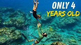 Our 4-Year-Old Started DIVING in the Caribbean! E395