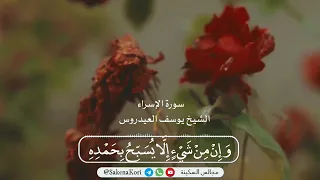 تلاوة خاشعة لما تيسر من سورة الإسراء القارئ الشيخ يوسف العيدروس 