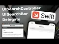 Add a SearchBar in your app UINavigationController UISearchController UISearchBarDelegate