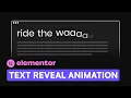 Text Reveal Animations with GSAP SplitType - Elementor