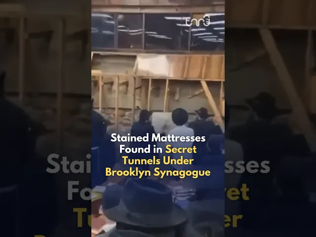 ⁣NYPD busts a secret tunnel network made by Jews under a synagogue in Brooklyn.