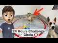 Download Lagu 24 Hours In A Circle With Dog 🤩 challenge 