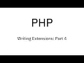 4 Writing PHP Extensions Creating a class for our LineString