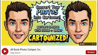 Turn Any Photo into a Cartoon Using Python OpenCV Image Cartoonizer Project