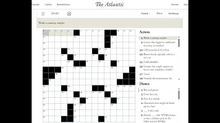 The Atlantic Crossword 2025