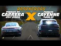 CAYENNE TURBO GT PEGA O 911 GTS NA ARRANCADA? SUV de 673 cv encara o irmão menor híbrido na pista!
