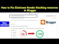 how to remove eliminate render blocking resources how to eliminate render blocking resources